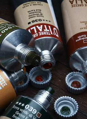 意大利进口莓莉Maimeri美利油画颜料土色系自然风景写生油彩60ml