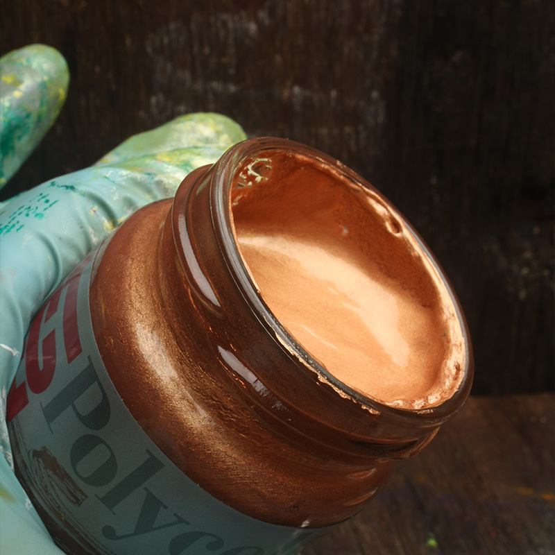 意大利MAIMERI莓莉闪光金属色丙烯颜料扭扭画POLYCOLOR幻彩反光色