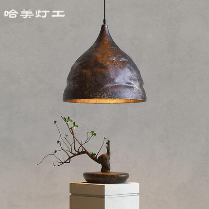 禅意侘寂风吊灯铝材简约茶室民宿艺术灯卡座吧台过道灯火锅店灯具