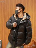 禾蛮2025新款 连帽加厚保暖灰鹅绒外套羽绒外套 羽绒服男女同款