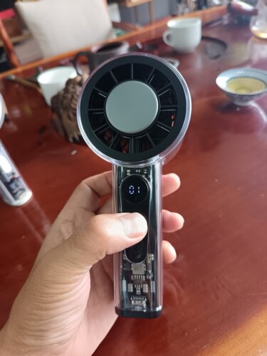 新款无刷静音手持风扇半导体制冷可充电可调节5000毫安大容量电池