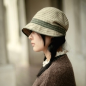 西贝柳斯 天鹅 MING 原创钟形羊毛混纺经典 天鹅帽窄檐小盆帽