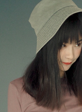 MING 白色焰火 l 雪花酵素洗旧莫兰迪宽檐百搭遮阳男女渔夫帽盆帽