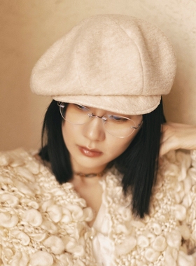 MING 帕尼尼 l 日本进口布料羊毛混大面包报童云朵秋冬保暖贝雷帽