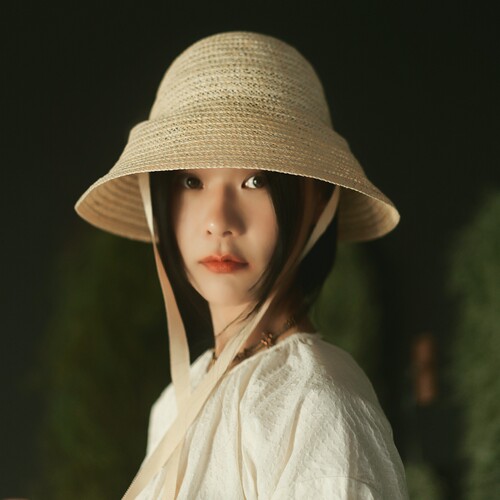 不规则手工夏天女防风遮阳草帽