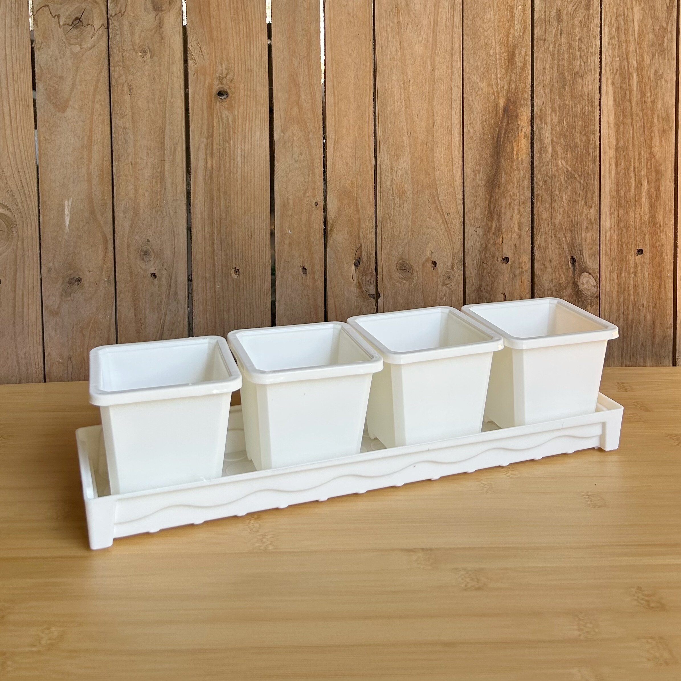 【口径10cm】多肉方盆细窄塑料窗台接水托盘景天玉露块根仙人球盆