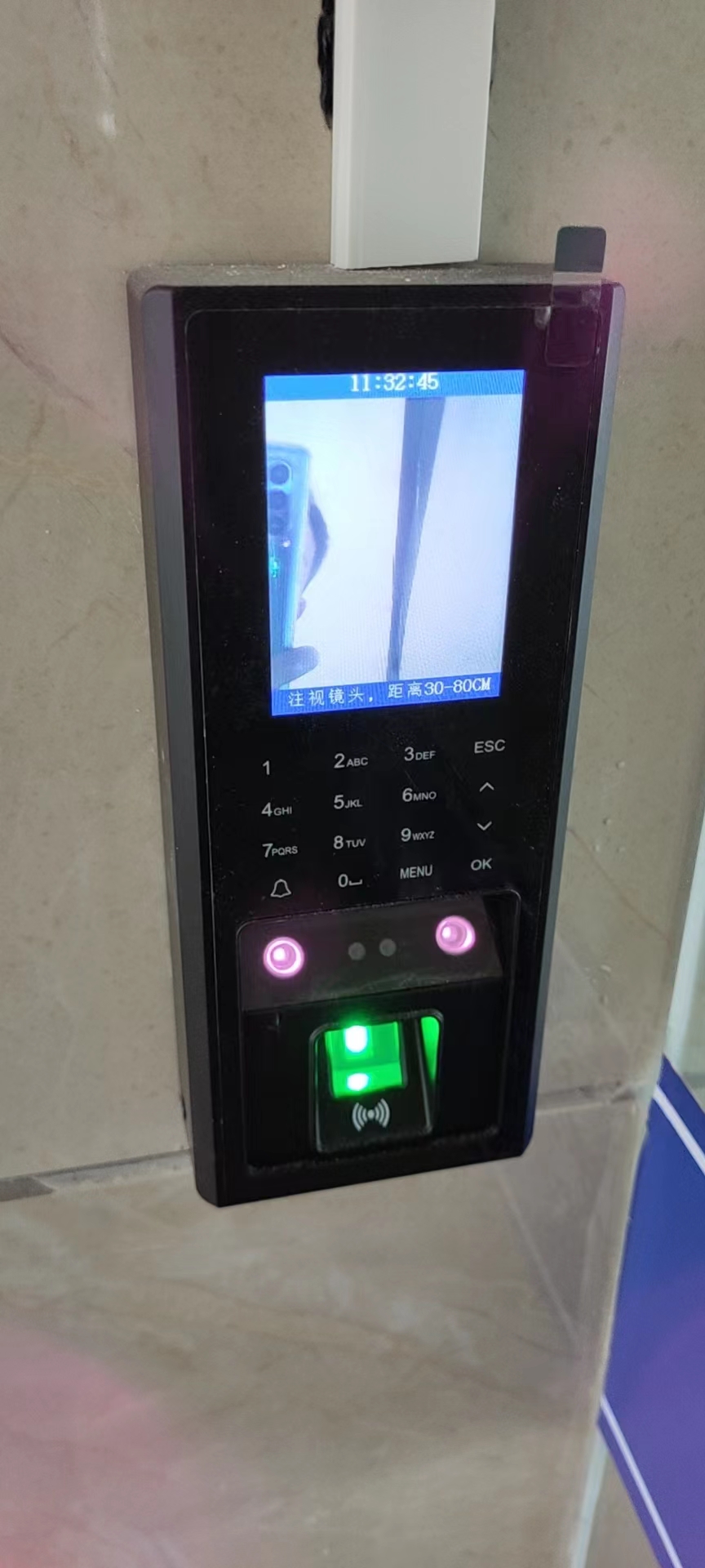 门禁人脸指纹密码刷卡触屏按键开门一体机门禁系统公司人脸门禁