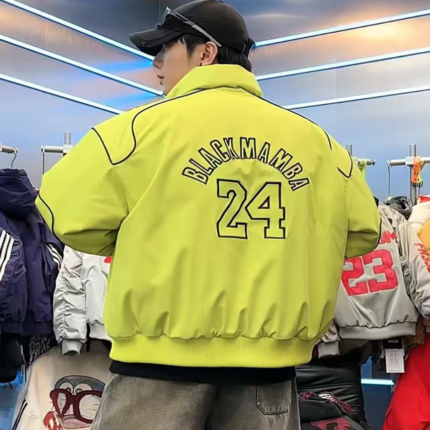 686-688素3 数字24潮牌买手店男女冬季重工刺绣羽绒服外套 YR888