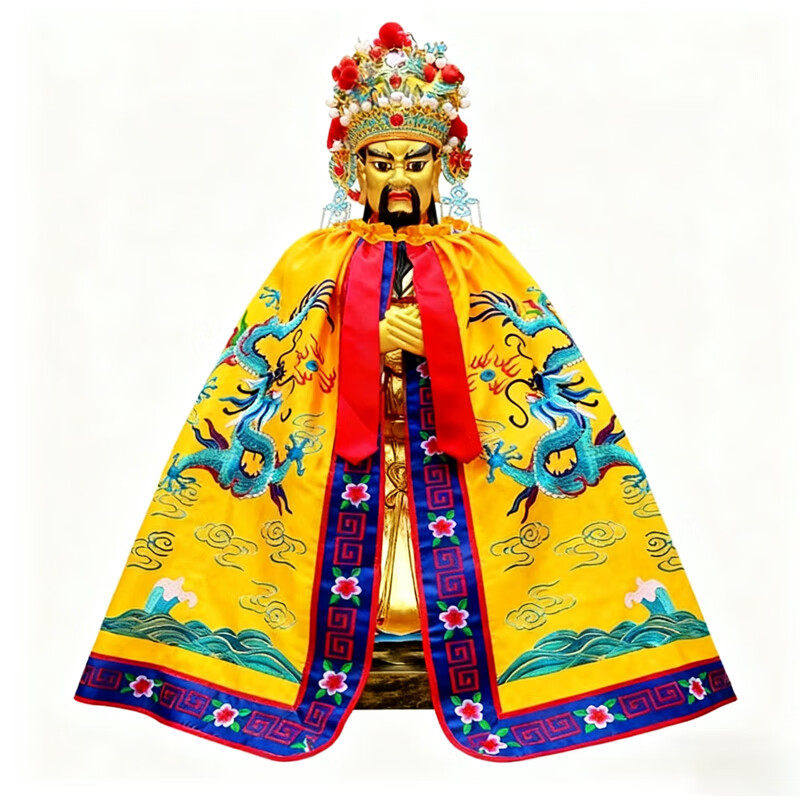 寺庙还愿佛像披风斗篷五爷龙袍关公财神龙王神像披肩佛袍布衣