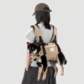 HiDREAM宠物护脊双肩背包横背带宠物外出包背狗出门小中型犬便携