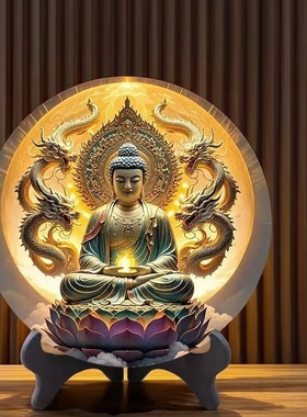 佛光普照玄关佛像摆件