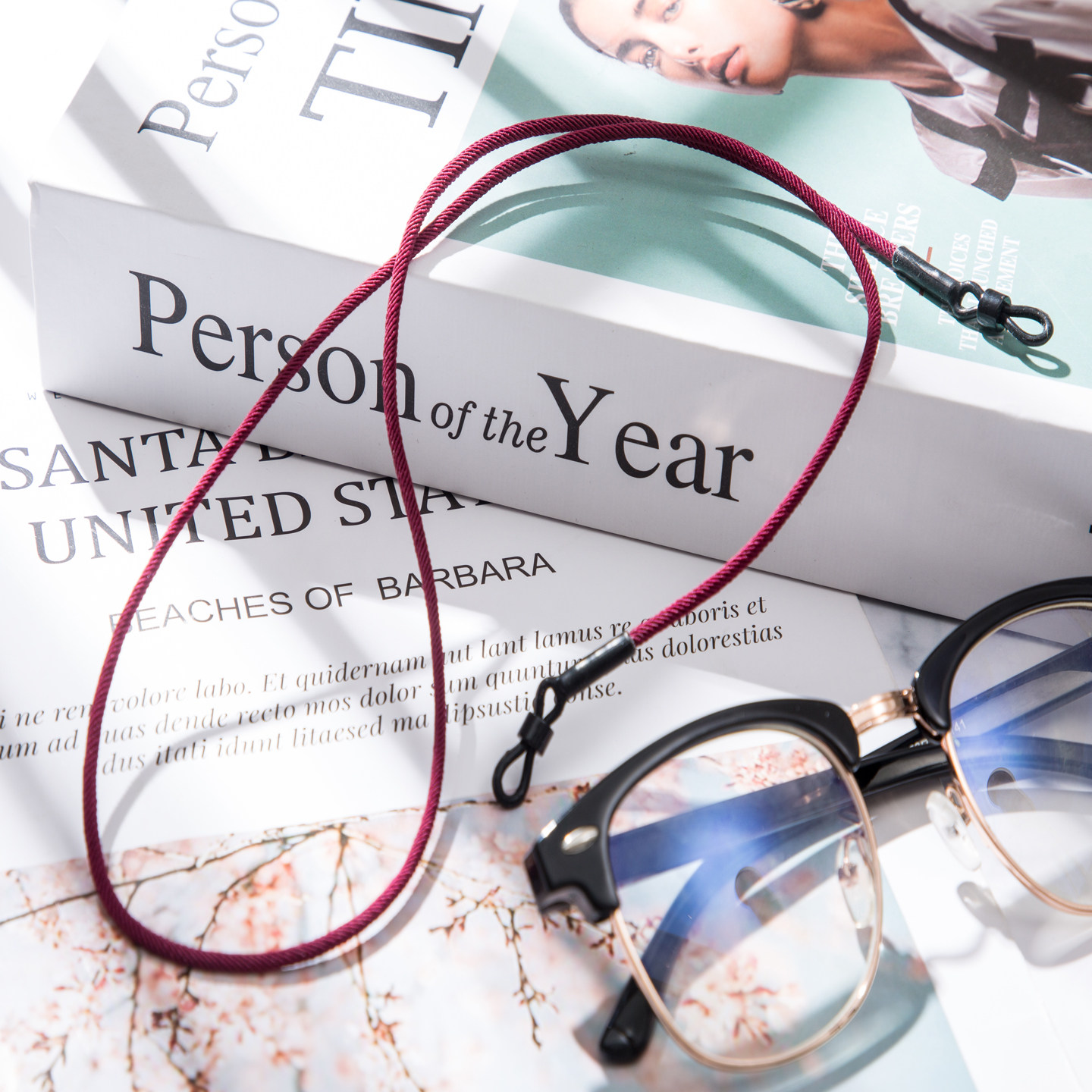 眼镜绳编织手作挂脖无金属防丢防掉链太阳墨镜老花眼镜链男女儿童