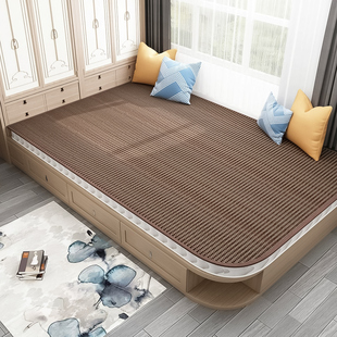 藤席2米床折叠三件套1.8米双人床席子异形定制夏季 凉席健康宝宝席