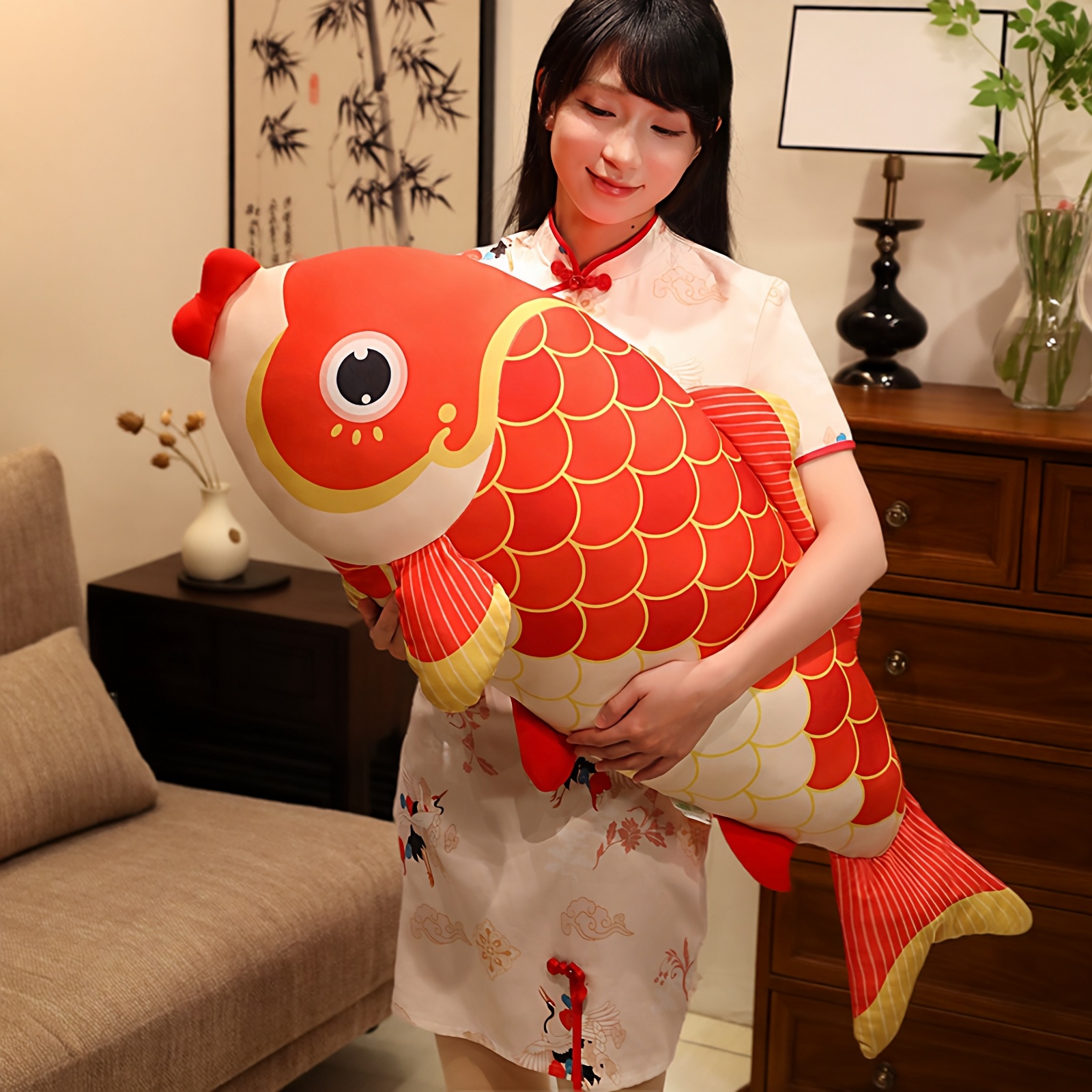 仿真锦鲤玩偶毛绒玩具