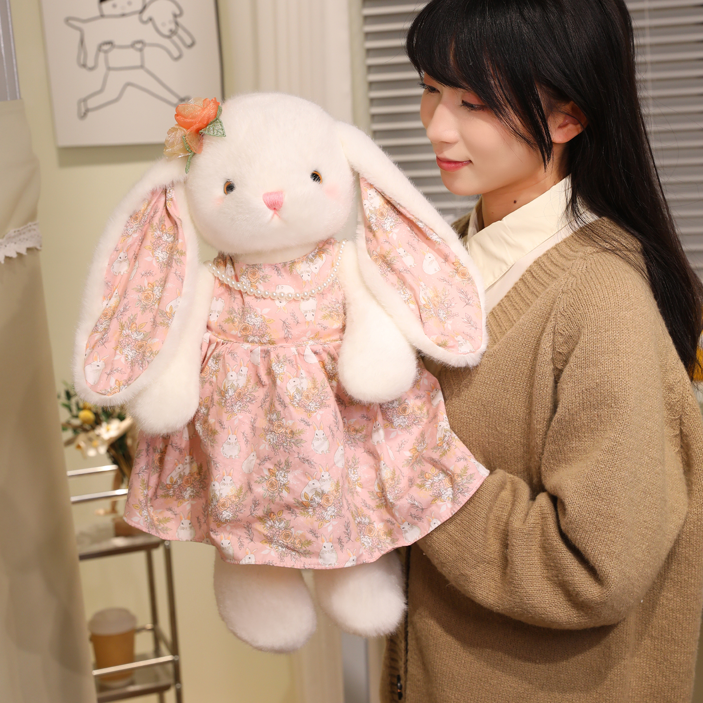 可爱超柔兔子玩偶毛绒玩具