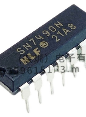 HLF全新 SN7490N 7490 直插 DIP-14 可二/五分频十进制计数器芯片