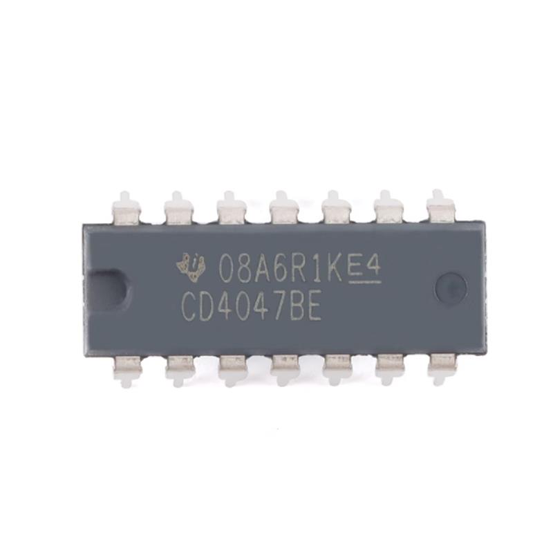 国产/进口直插 CD4047BE DIP14 单稳态/不稳定多谐振荡器芯片