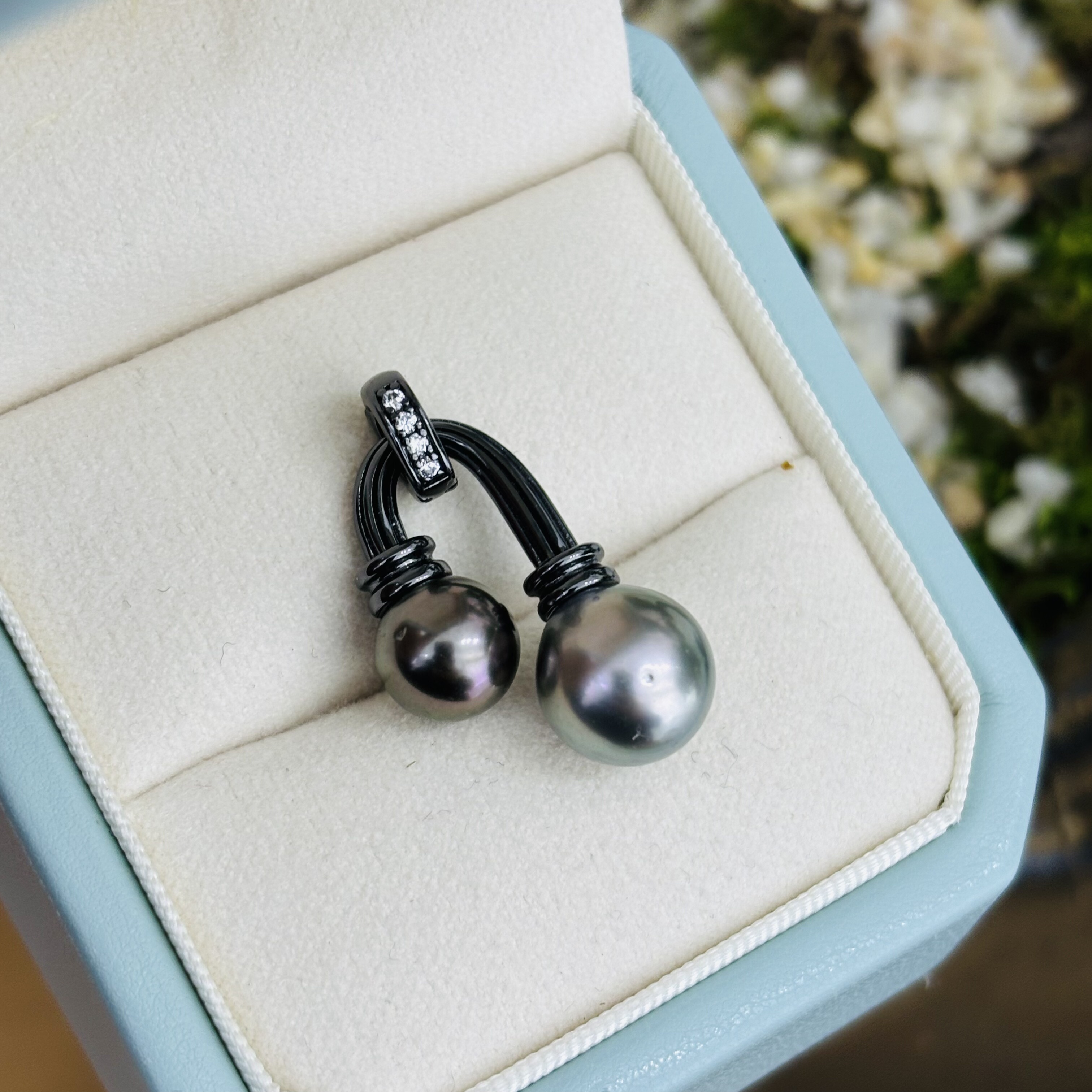 精工纯银万能扣吊坠暗黑时尚diy配件可配7-8-9-10mm珍珠