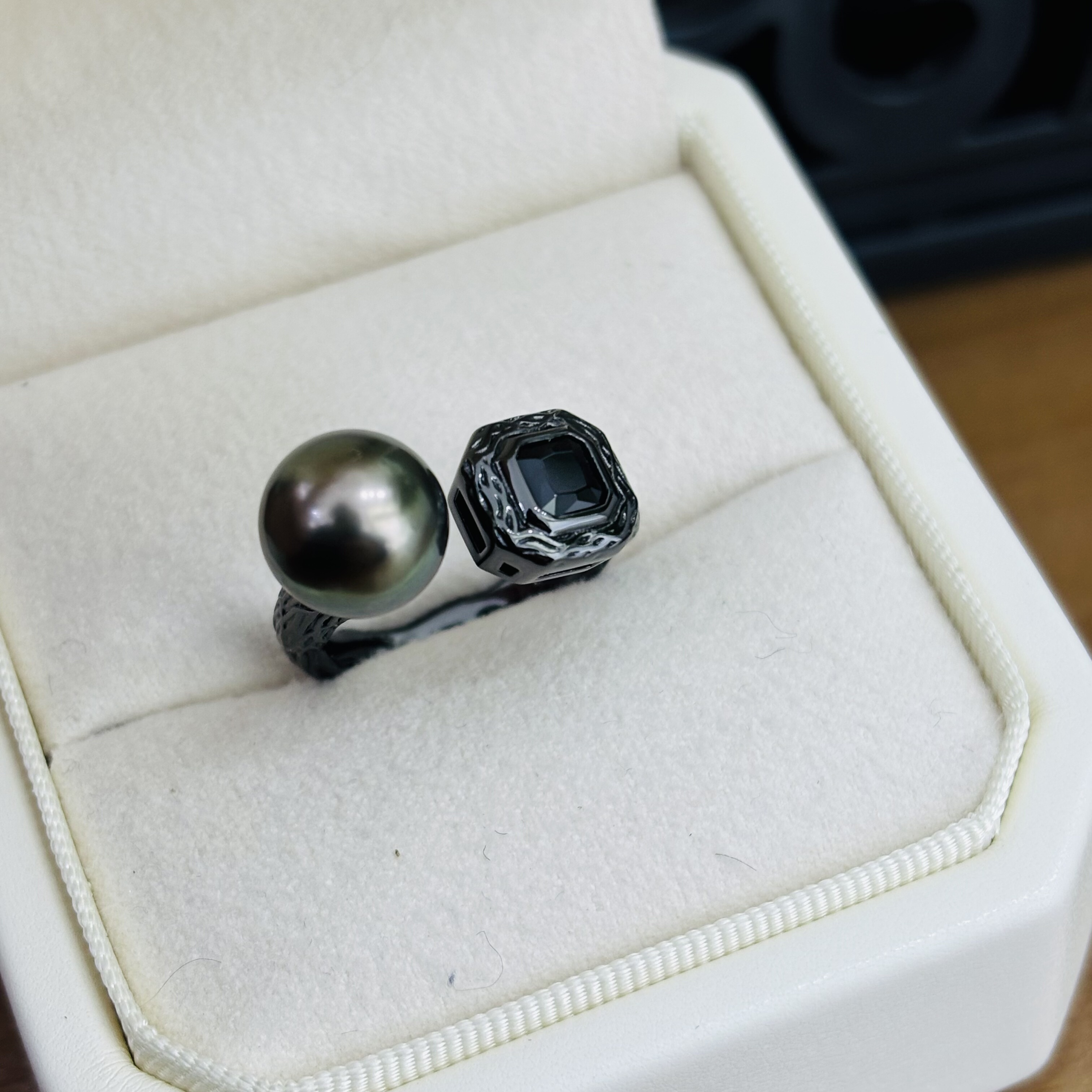 暗黑黑色锆石戒指diy配件金银黑三色可配9-10mm珍珠,珠宝/钻石/翡翠,手饰,淘宝优惠券,粉丝福利购,淘宝优惠卷
