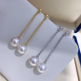 国内精工S925纯银耳线耳钉配件空托可配7-11mm