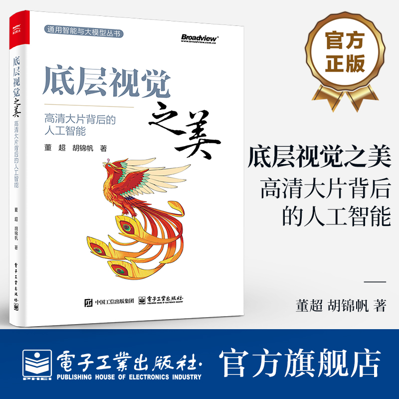 官方旗舰店  底层视觉之美 高清大片背后的人工智能 解码底层视觉技术算法产品内容生成技术图像超分辨率网络SRCNN书籍