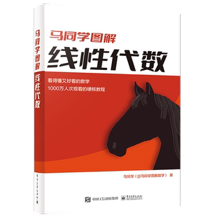 官方旗舰店 马同学图解线性代数 线性方程组求解矩阵的秩行列式相似变换特征值特征向量二次型 矩阵函数 马同学 电子工业出版社