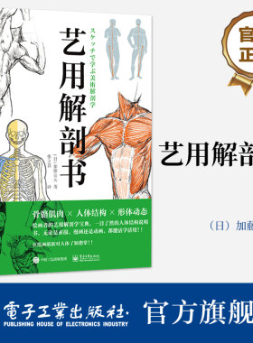 官方旗舰店 艺用解剖书 艺用解剖基础入门课 运动器官人体体表结构 简易骨骼图手部解剖素描图 艺用解剖学速写技法教程书籍 张文慧