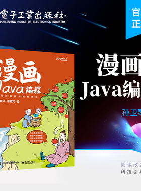 官方旗舰店 漫画Java编程 函数式编程类对象异常文件操作集合图形用户界面网络通信多线程书籍 Java语言相关知识 孙卫琴 杜聚宾