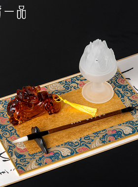 装饰品新中式茶室禅意莲花摆件