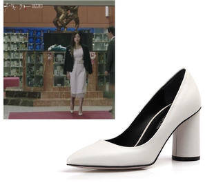 韩剧优雅的家 林秀香同款 韩国代购Rachel Cox正品粗高跟皮鞋单鞋