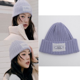 直邮~韩国代购rolarola正品 张元英同款字母针织帽 冬季时尚帽子