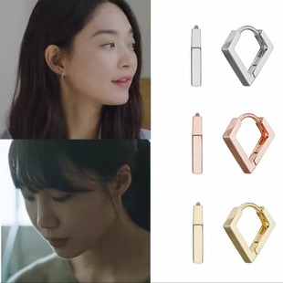 韩国代购 haesool正品 韩剧海岸村恰恰恰 申敏儿 郑恩地同款耳环