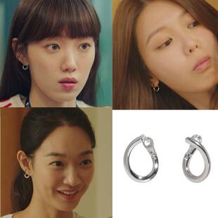 韩剧海岸村恰恰恰 申敏儿 李圣经 崔秀英同款耳环 正品韩国代购