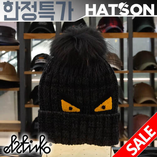 直邮~hatson正品 韩国代购 elstinko 秋冬小怪兽针织帽 情侣帽子
