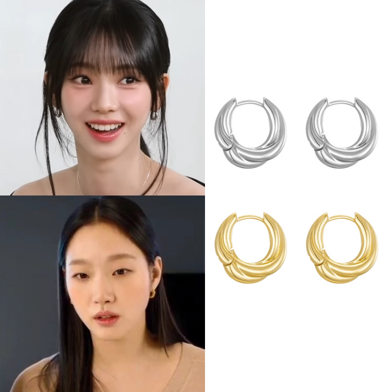 直邮~韩国代购 Hei正品 徐贤 朴初珑 柳智敏 金高银同款耳环 耳圈