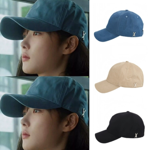 韩国代购VARZAR正品 韩剧亲爱的X 金裕贞同款字母X棒球帽男女帽子