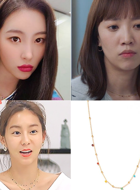 韩国代购Primaute正品 全惠珍 金宥真 UIE 韩智贤 李宣美同款项链