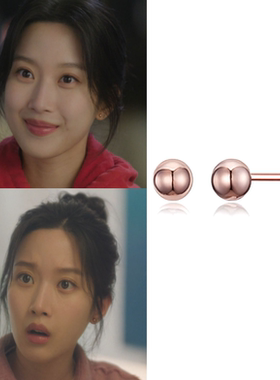 直邮~韩国代购haesool正品 韩剧瑞草洞 文佳英同款925银耳钉 耳环