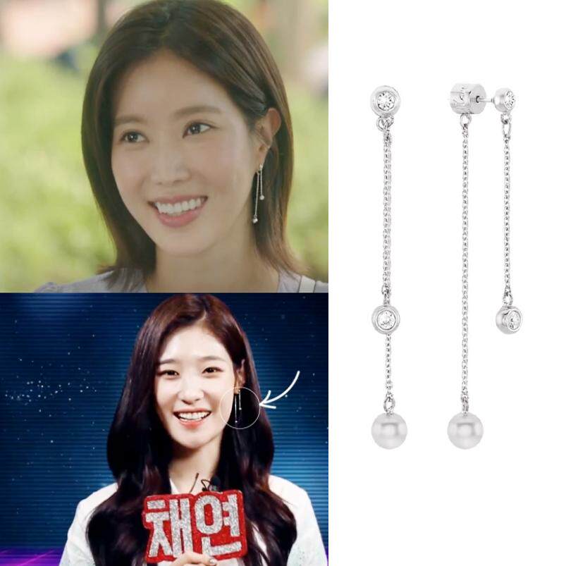 韩剧我的id是江南美人 林秀香同款不对称长款耳环 正品韩国代购