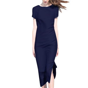 高档连衣裙女夏2026新款气质长裙修身包臀旗袍礼服裙子开叉一步裙