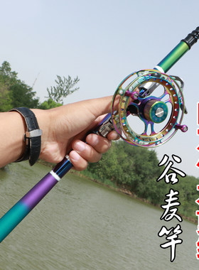 四定位超短节定位前打竿谷麦竿便携手竿袖珍竿超轻超硬28调鲤鱼竿