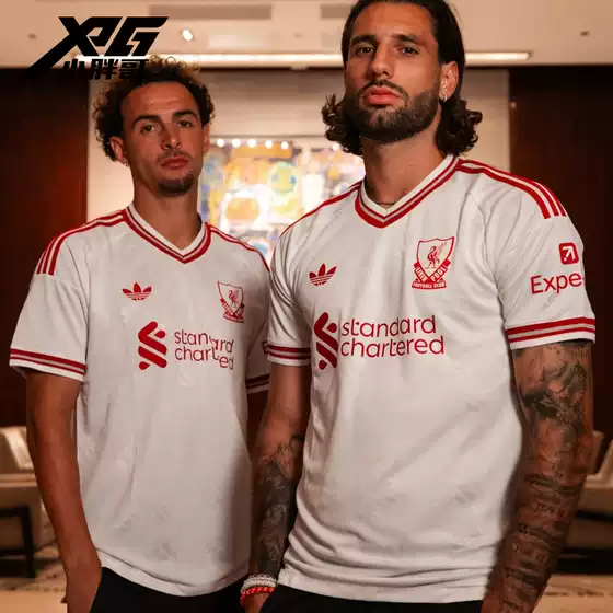 Little Fat Brother Xpg Adidas 26-27 Liverpool Away Fan Edition Jersey Match Training Short Sleeve Football Uniform