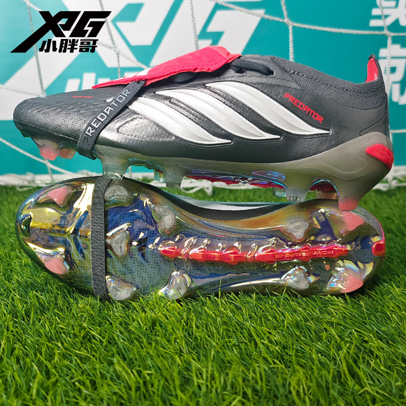 小胖哥XPG阿迪达斯大鞋舌银翼猎刃猎鹰26超顶FG天然草长钉足球鞋