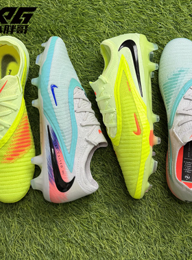 小胖哥XPG耐克PHANTOM 6暗煞GX高端FG真草长钉低帮成人足球鞋男女