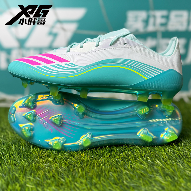 小胖哥XPG阿迪达斯F50高端FG长钉天然草比赛训练梅西专属足球鞋男