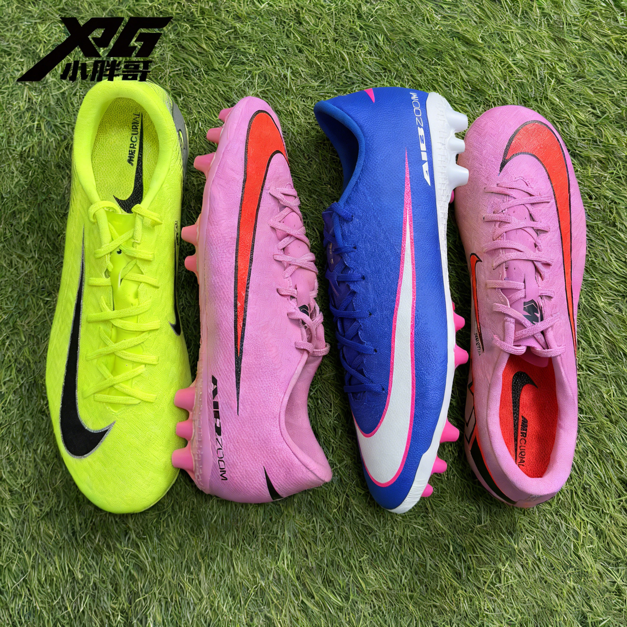 小胖哥耐克C罗刺客16中端AG短钉人草气垫比赛训练飞盘足球鞋男女