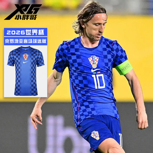 小胖哥XPG耐克2026世界杯克罗地亚客场球迷版球衣运动休闲短袖男