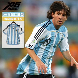 小胖哥XPG阿迪达斯06世界杯阿根廷主场复刻限量短袖运动休闲球衣
