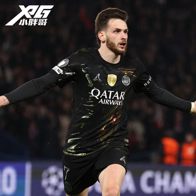 小胖哥XPG耐克25-26巴黎圣日耳曼暗夜特别版乔丹联名球员版球衣