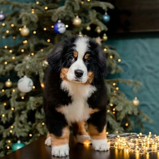 瑞士纯种伯恩山犬幼犬大型犬活体宠物狗狗巨型